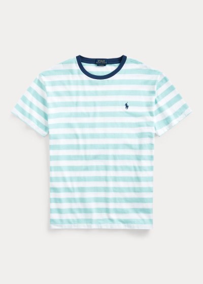 Men's Polo Ralph Lauren Classic Striped Jersey T Shirts | 596380QBF